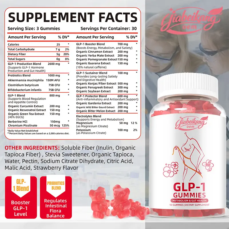 OEM GLP-1 Gummies Supplement Facts