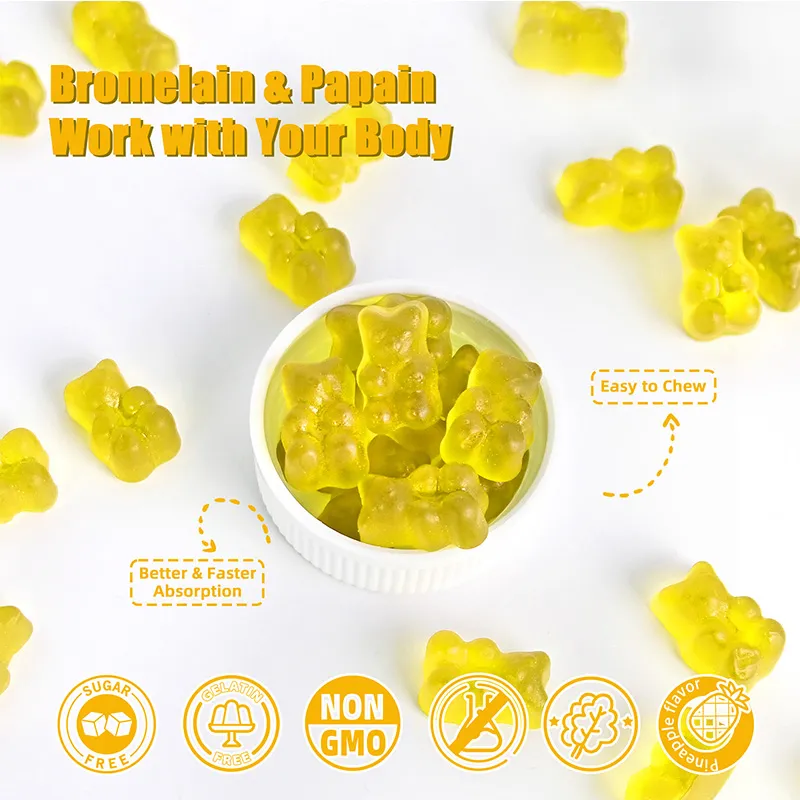 OEM Bromelain Gummies Supplement Advantages