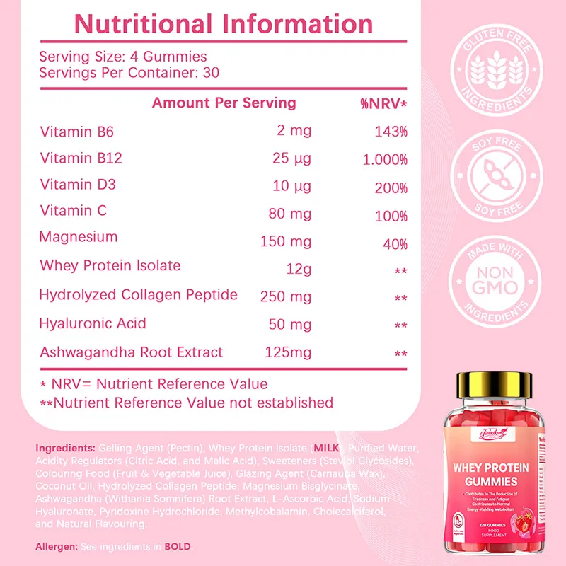 OEM Whey Protein Gummies Supplement
